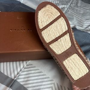 Coach rhodelle soft lamb skin espadrilles